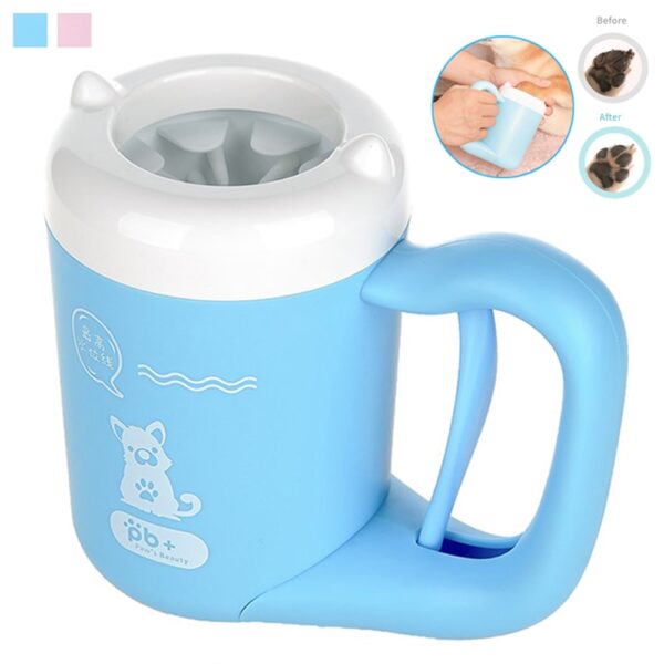 Outdoor portable pet dog paw cleaner