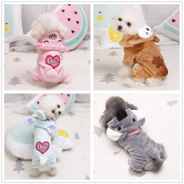 Winter Funny Jumpsuit for Small Dogs