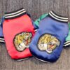 Warm Winter Coat with Tiger Embroidery