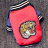 Warm Winter Coat with Tiger Embroidery